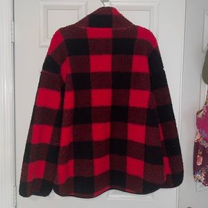 Cropped Sherpa pullover